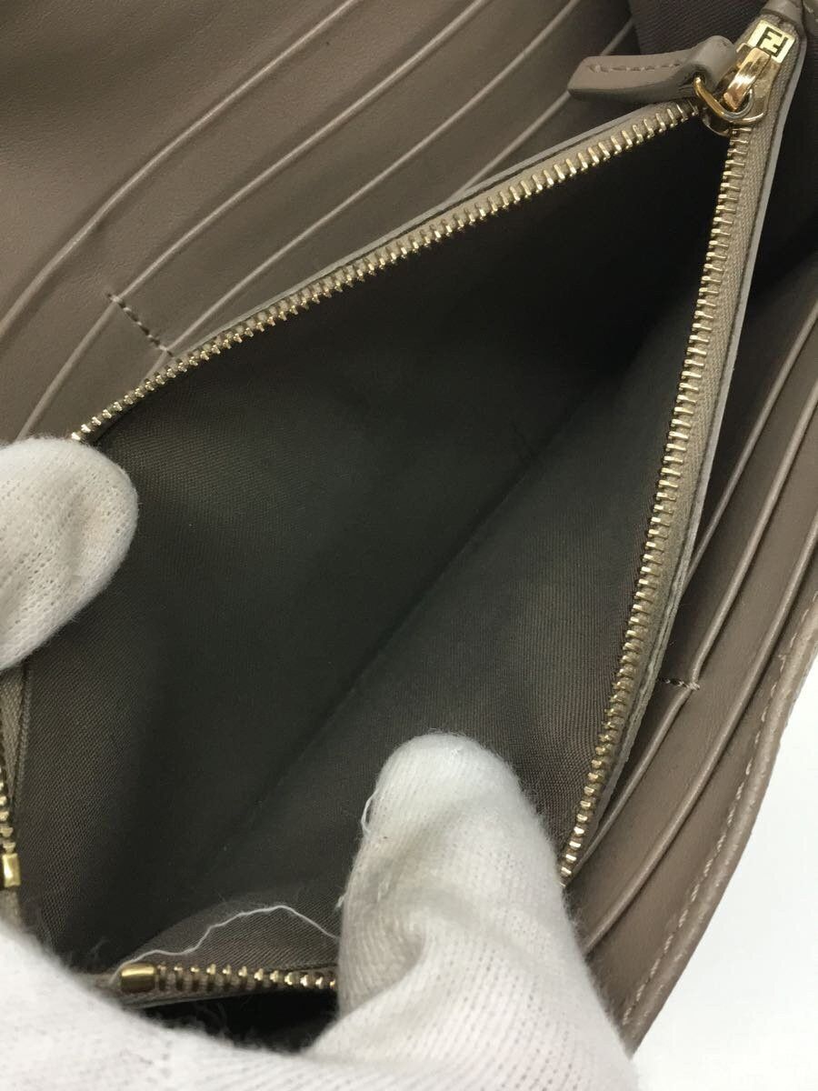Fendi Fendi Leather Long Wallet Gray Size ONE SIZE - 5 Thumbnail