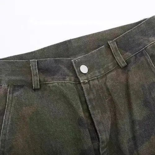 Japanese Brand × Vintage Y2K Streetwear Camouflage Straight Jean Size US 30 / EU 46 - 4 Thumbnail