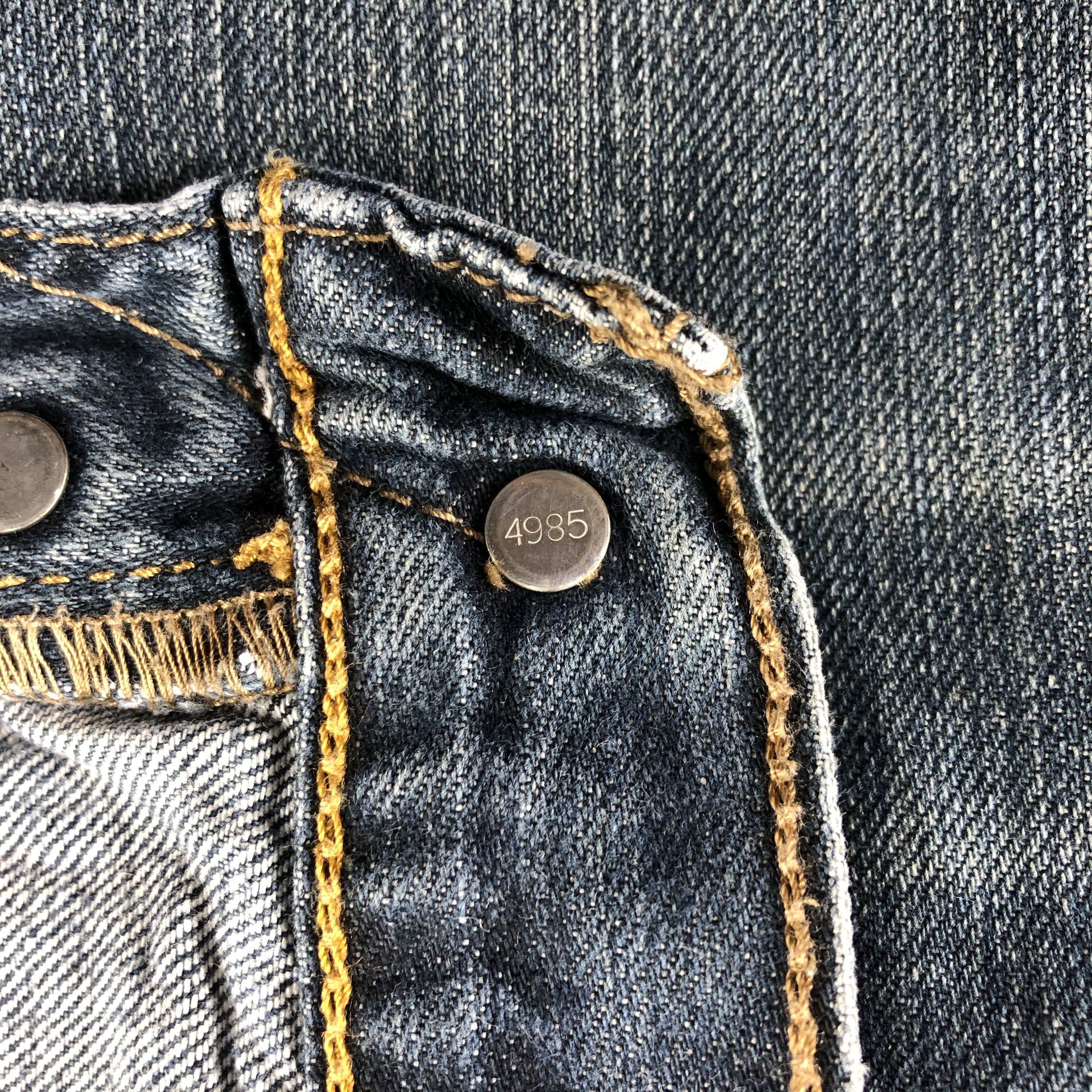 Levi's Vintage Blue Wash Levis 501 Jeans-J2353 Size US 36 / EU 52 - 9 Thumbnail