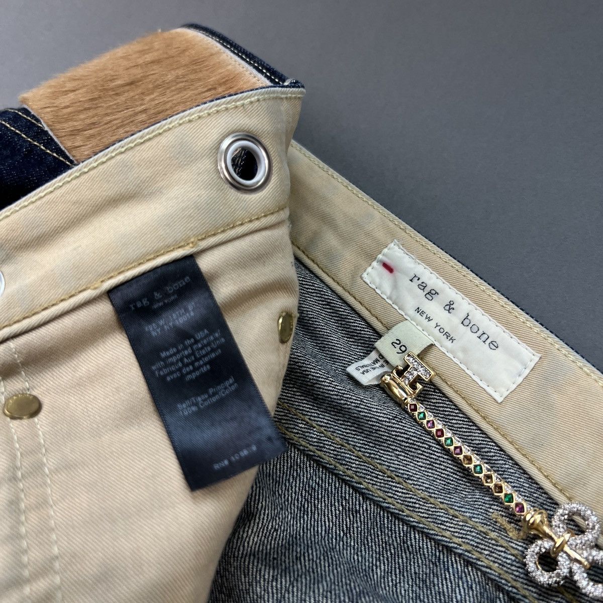 Rag & Bone Rag & Bone 3/4th Convertible Straight Leg Selvedge Jeans Size US 30 / EU 46 - 13 Thumbnail