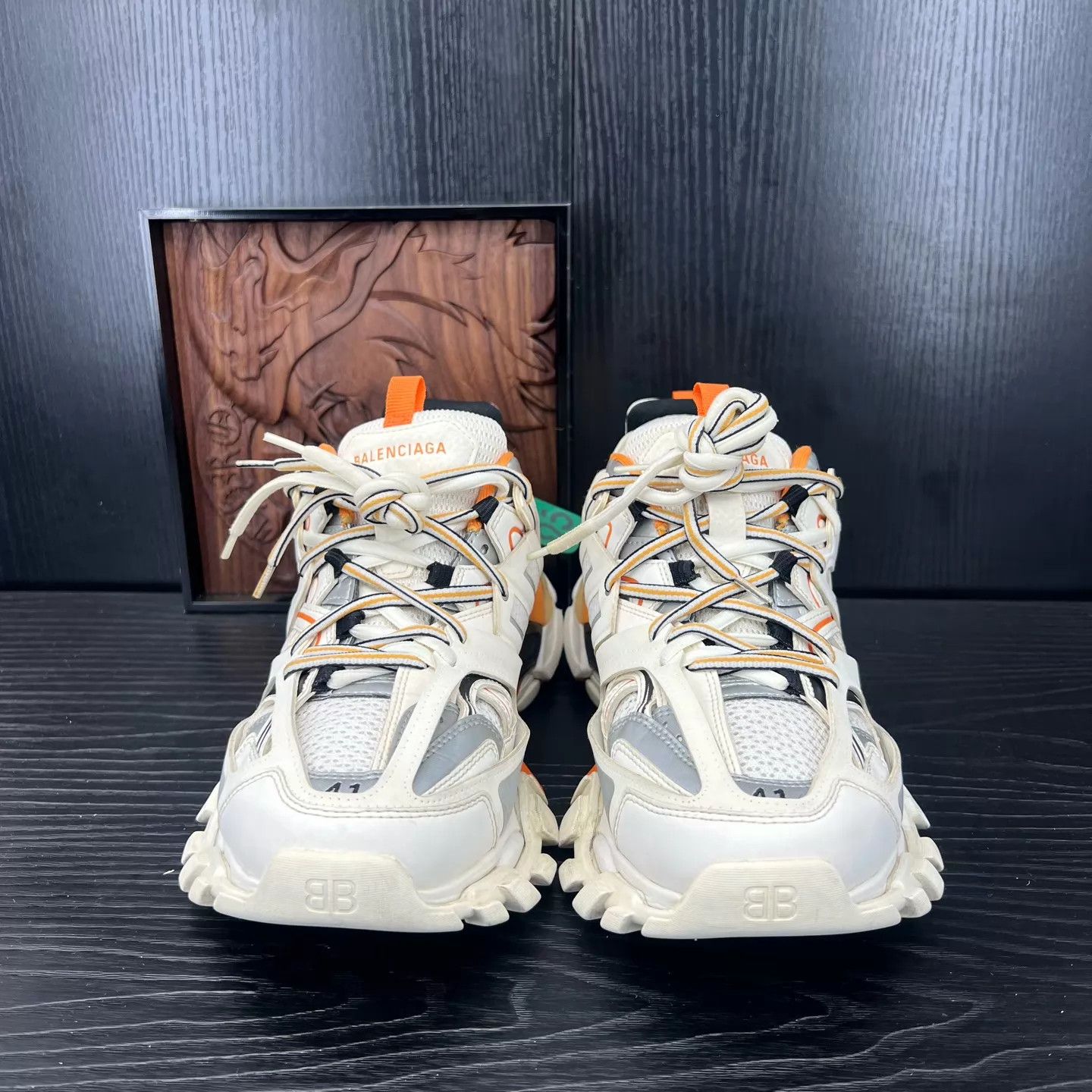 Balenciaga Balenciaga Track White Orange 41 New Size US 8 / EU 41 - 4 Thumbnail