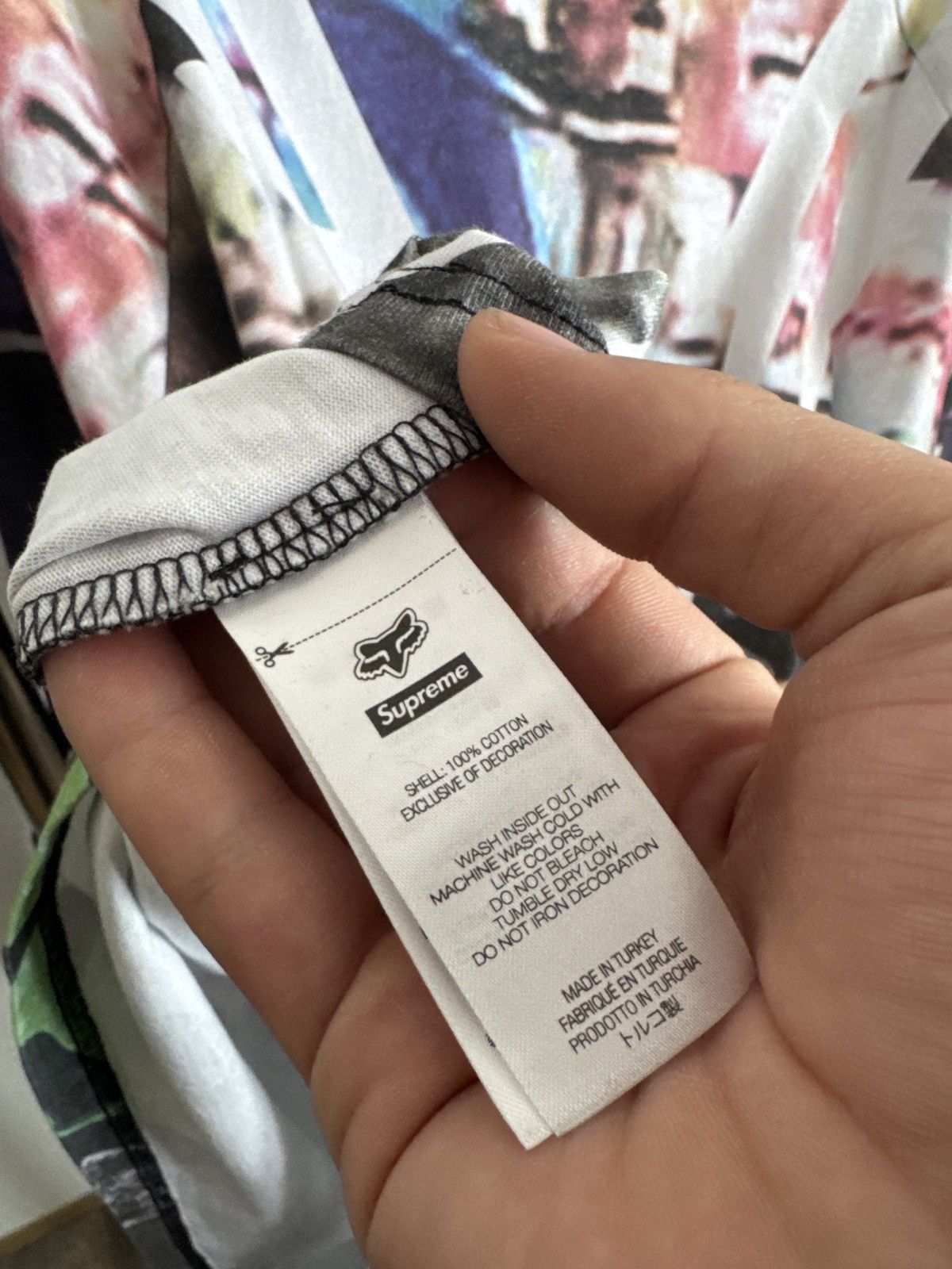 Supreme Supreme x Fox Racing Jersey – Black/White (Size Large) Size US L / EU 52-54 / 3 - 7 Thumbnail