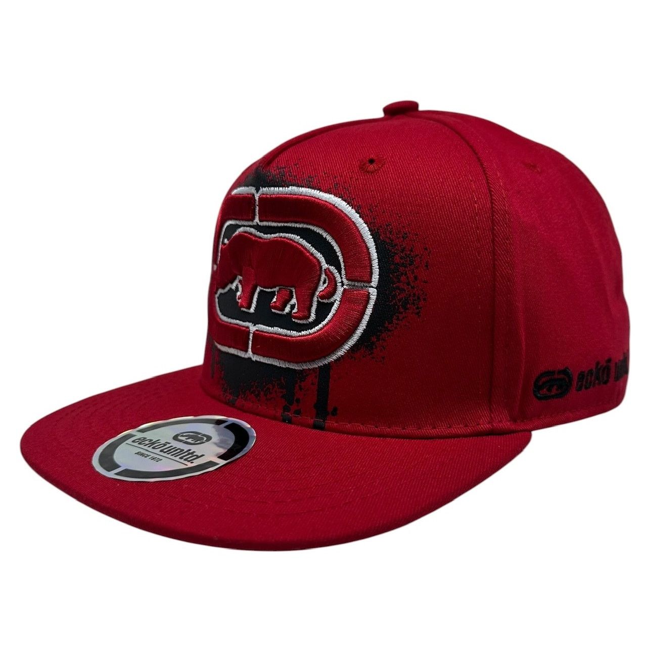 Ecko Unltd. Ecko Unltd Snapback Hat 3D Embroidered Logo Splatter Print Size ONE SIZE - 1 Thumbnail