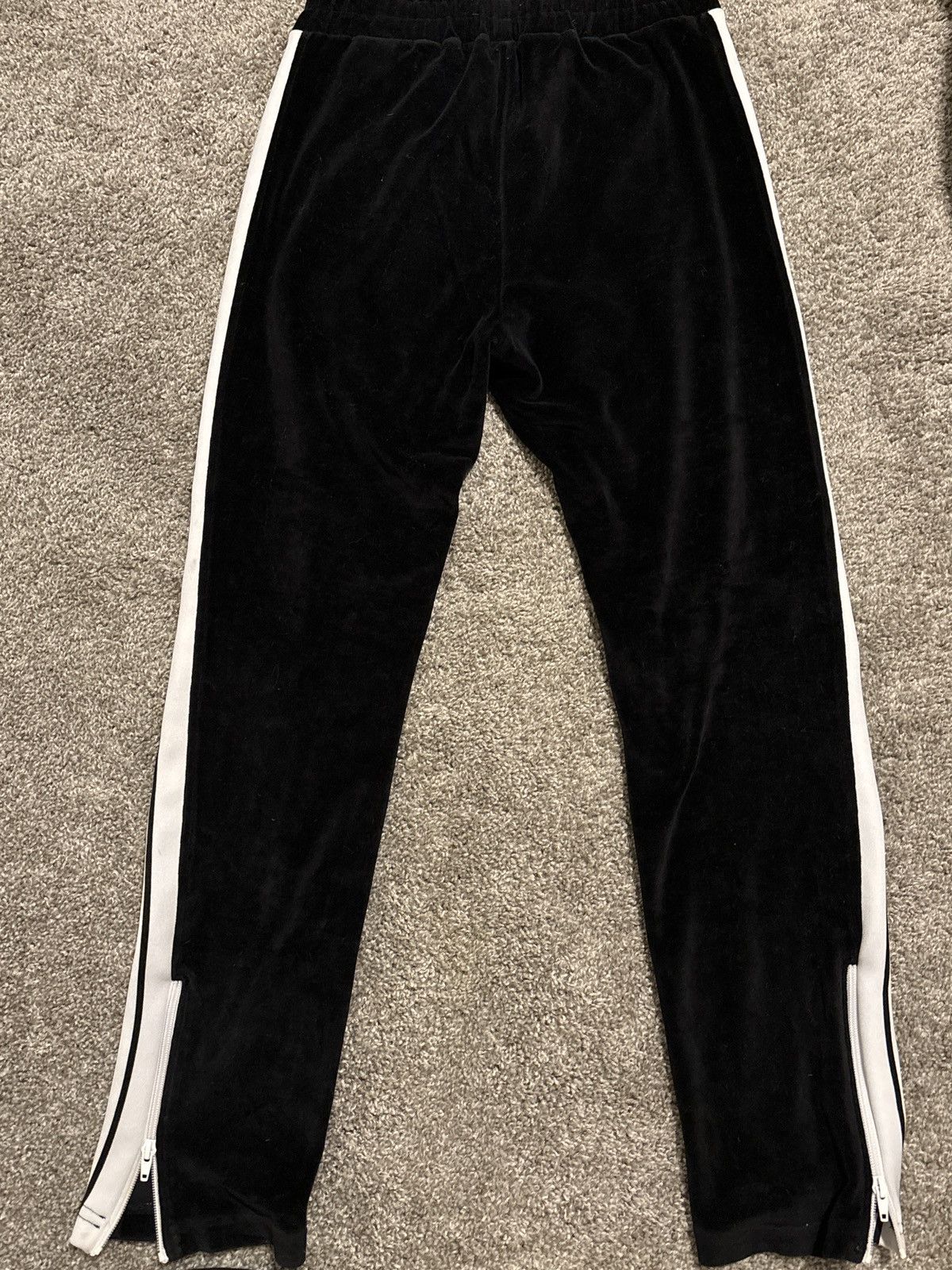 Palm Angels Palm Angels black velvet track pants Size US 29 - 4 Thumbnail