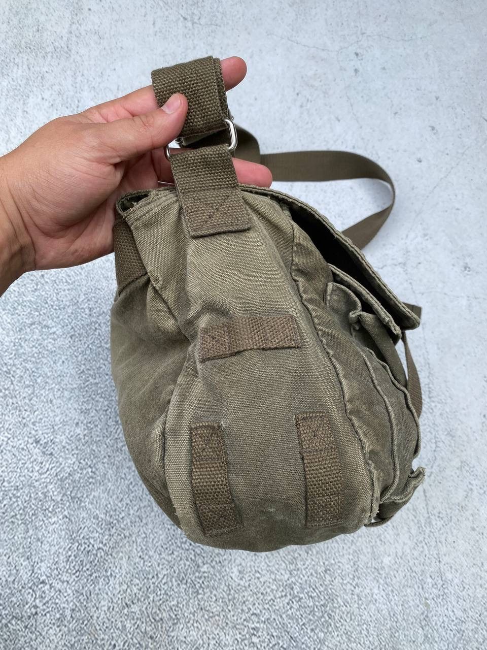 Japanese Brand Diesel Style Japanese distressed denim Sling Bag Size ONE SIZE - 8 Thumbnail