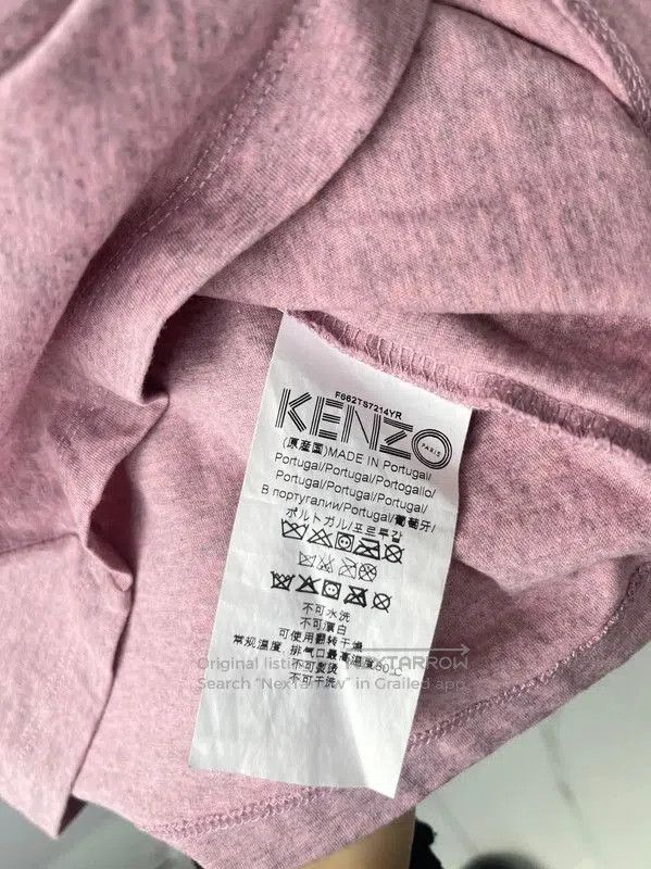 Kenzo KENZO Pink Cotton Animal Print Short Sleeve T-Shirt . Size XS / US 0-2 / IT 36-38 - 5 Thumbnail