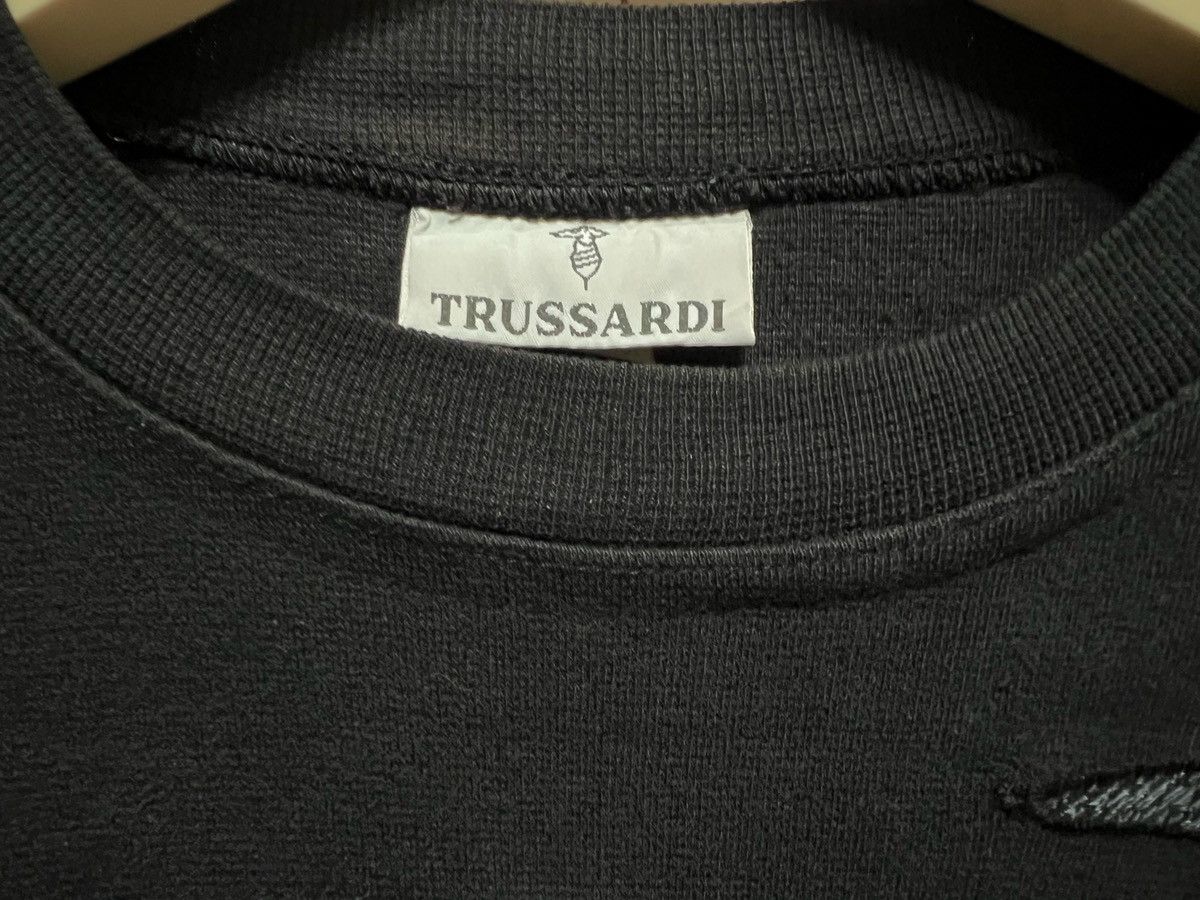 Vintage 90s TRUSSARDI ITALY Big Logo Crewneck Sweatshirt