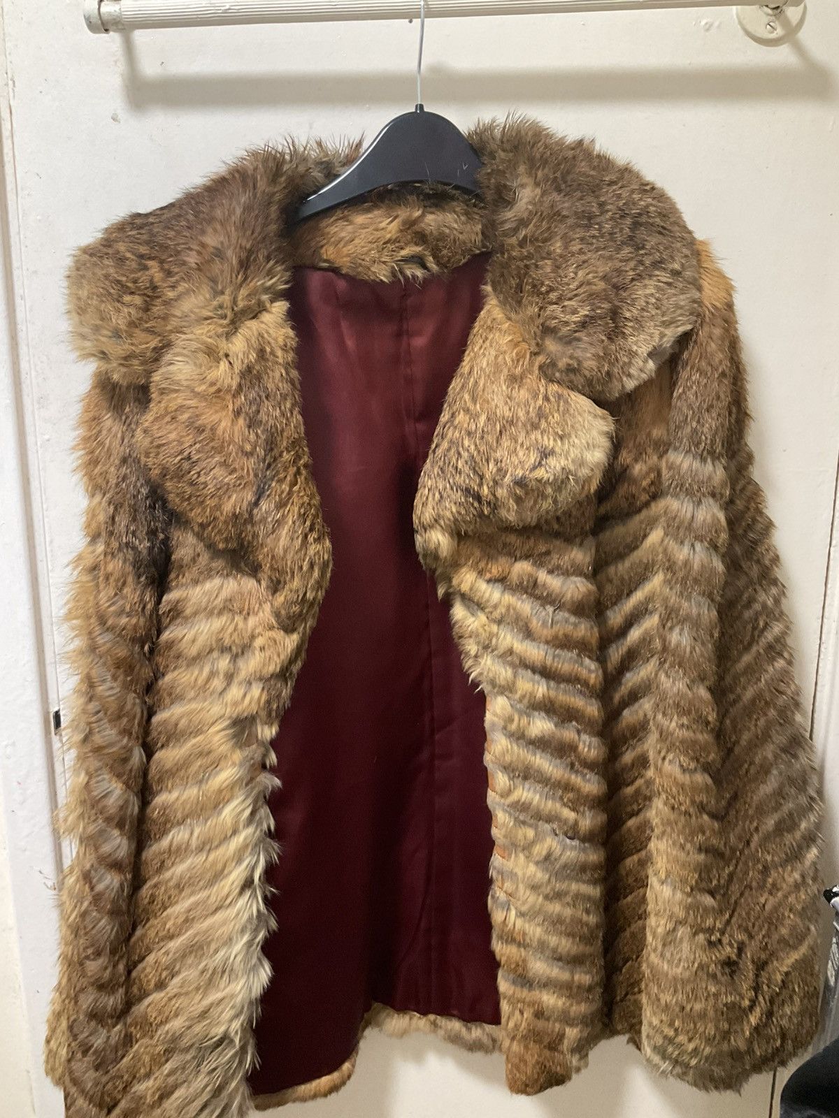 Other Real Vintage Brown Full-Length Fur Coat Size M / US 6-8 / IT 42-44 - 2 Thumbnail
