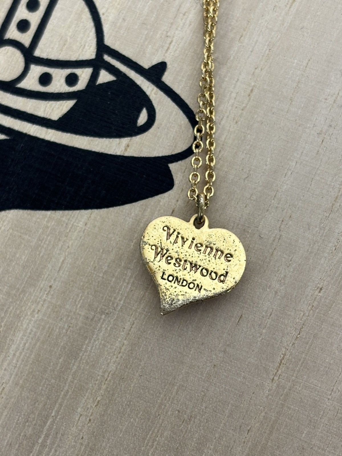 Vivienne Westwood Vivienne Westwood Petra Heart Pendant Necklace Red Diamante Size ONE SIZE - 8 Thumbnail