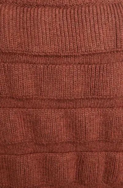 Saint Laurent Paris o1tp1o0125 Cropped Turtleneck Sweater In Wool in Marron Size S / US 4 / IT 40 - 6 Thumbnail