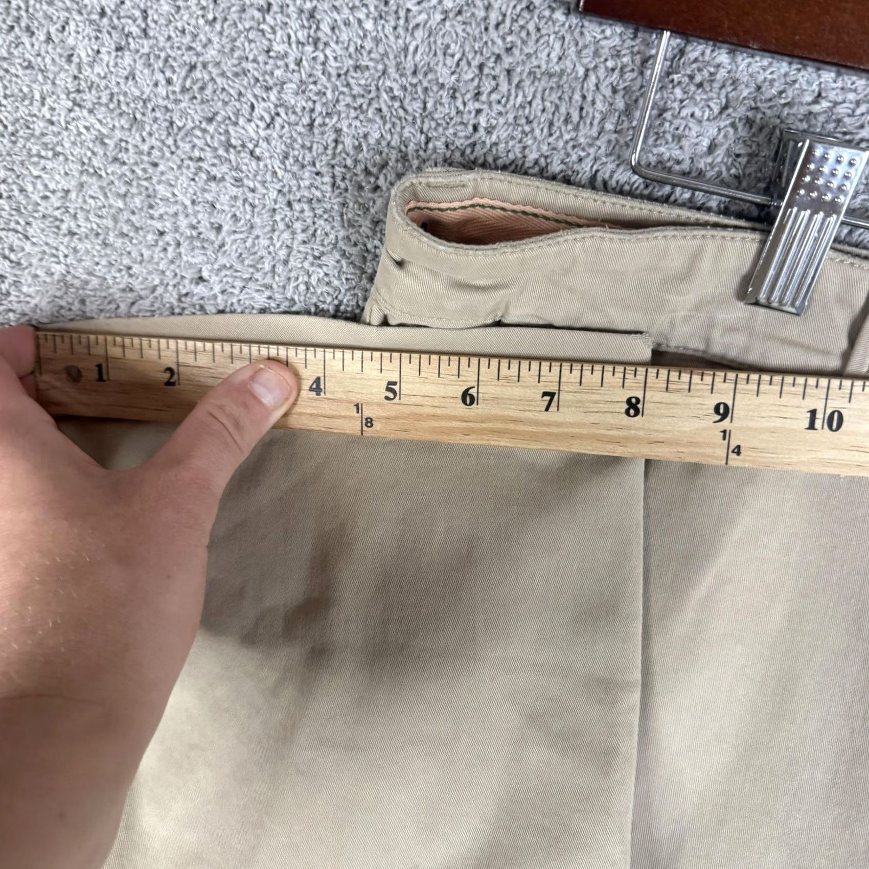 Vintage L.L. Bean Pants Mens 35x34 Beige Regular Fit Chino Stretch CoolMax Casual Shirt? Size US 35 - 6 Thumbnail