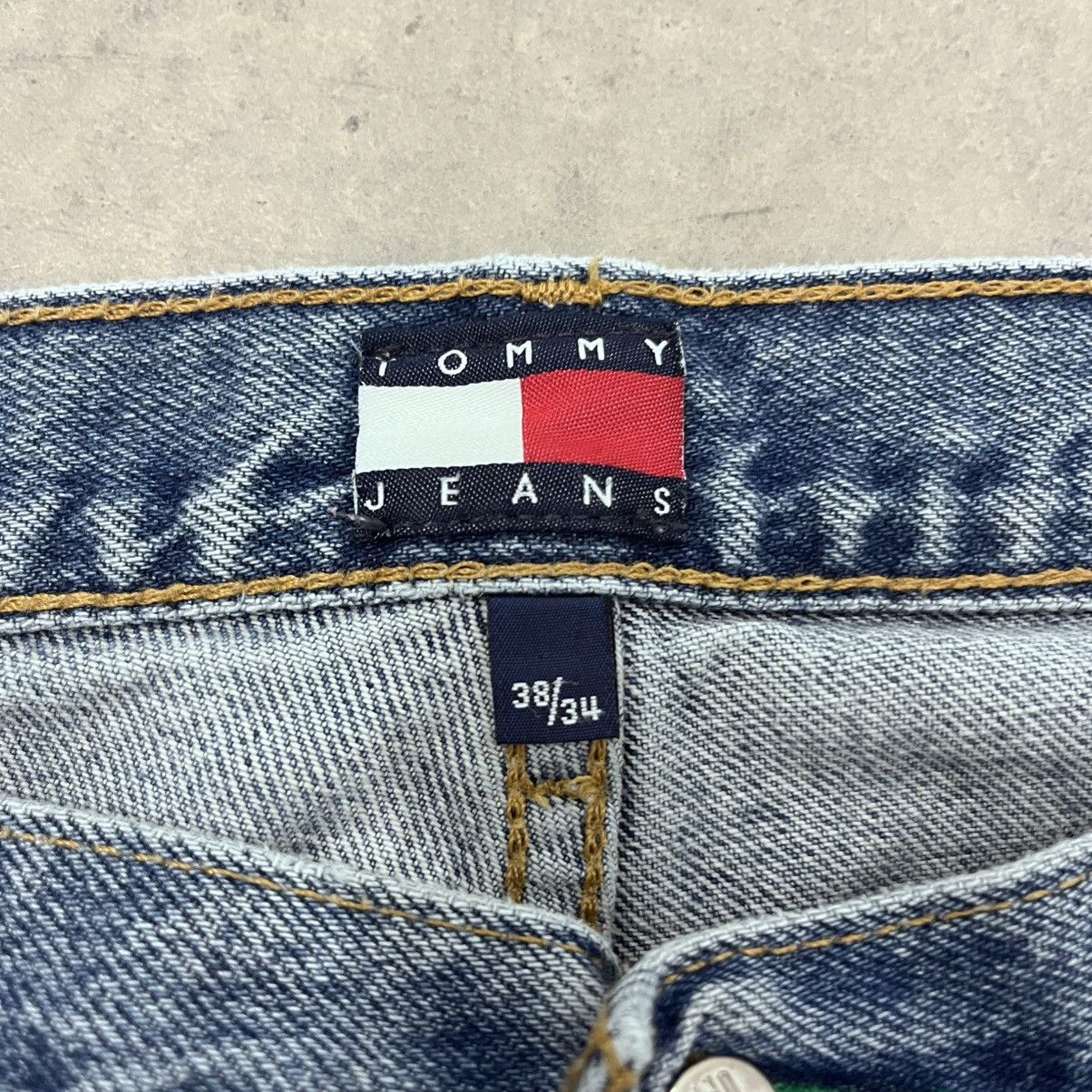 Tommy Hilfiger × Vintage Crazy Y2K Tommy Jeans Light Washed Super Baggy 80's style 38 Size US 38 / EU 54 - 2 Thumbnail
