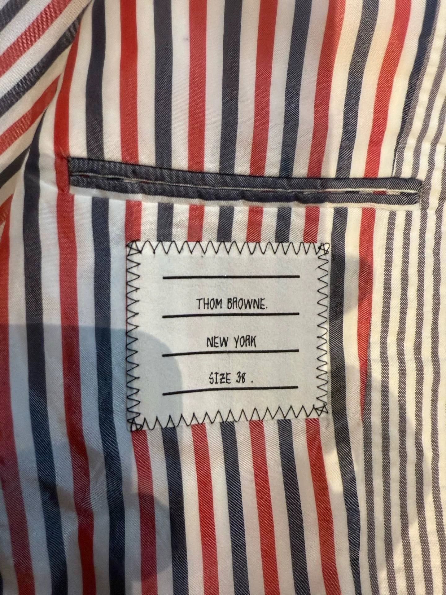Thom Browne Thom Browne Women's Classic Seersucker Short Blazer 38 Size XS / US 0-2 / IT 36-38 - 5 Thumbnail