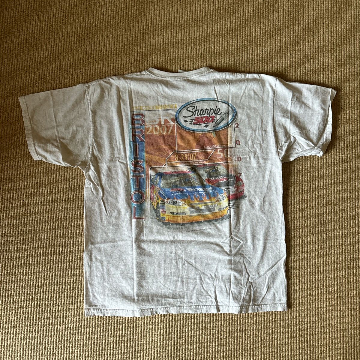 NASCAR × Vintage Vintage NASCAR Bristol Sharpie T shirt Size US XL / EU 56 / 4 - 4 Thumbnail