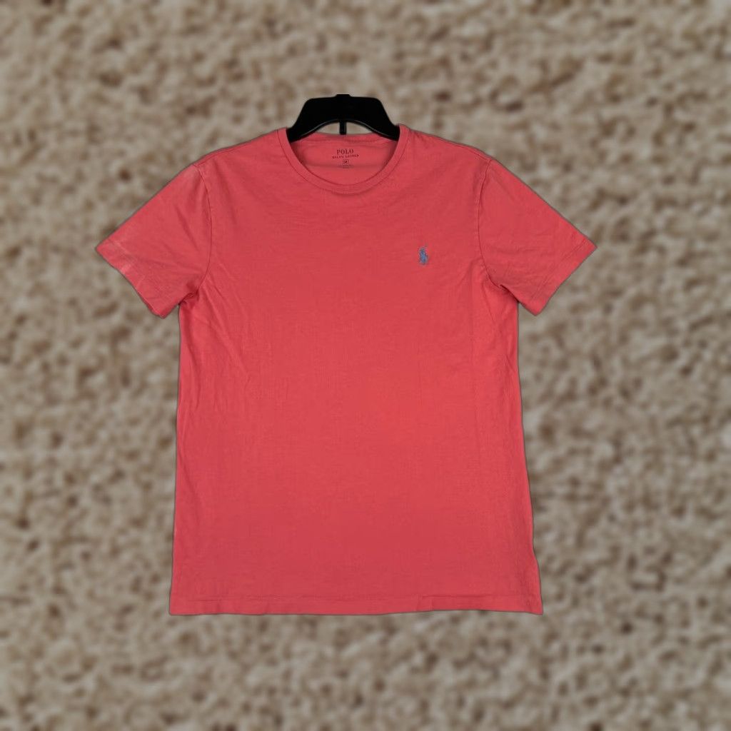 Ralph Lauren Polo Ralph Lauren Shirt Adult Large Pink Short Sleeve Crew Neck 100% Cotton Size US L / EU 52-54 / 3 - 1 Thumbnail