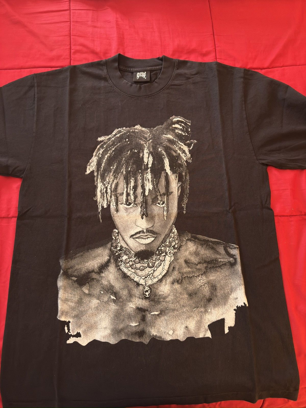 Revenge Revenge x Juice WRLD 999 graphite portrait tee washed black Size US M / EU 48-50 / 2 - 1 Thumbnail