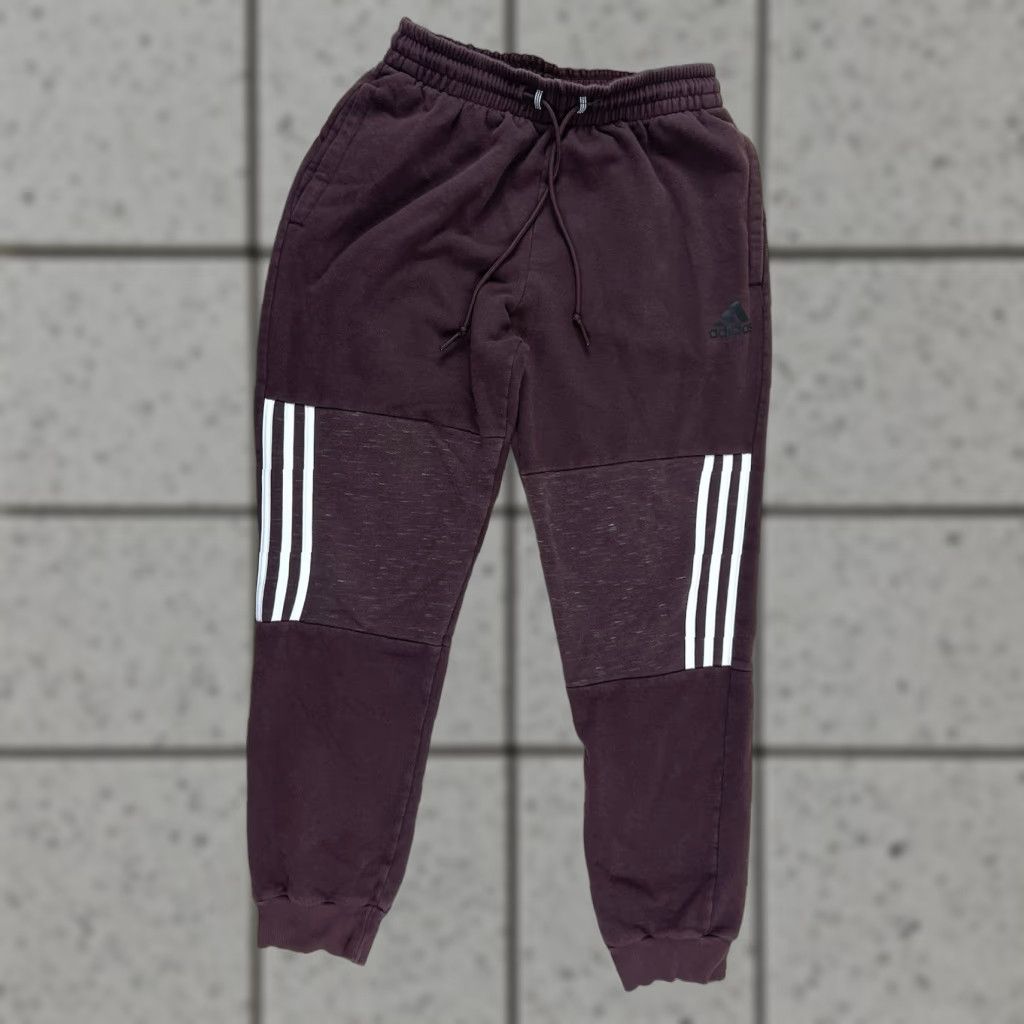 Adidas VINTAGE adidas Climalite Pants Mens M Red Pants Tapered Activewear DU9474 Size US 31 - 1 Thumbnail