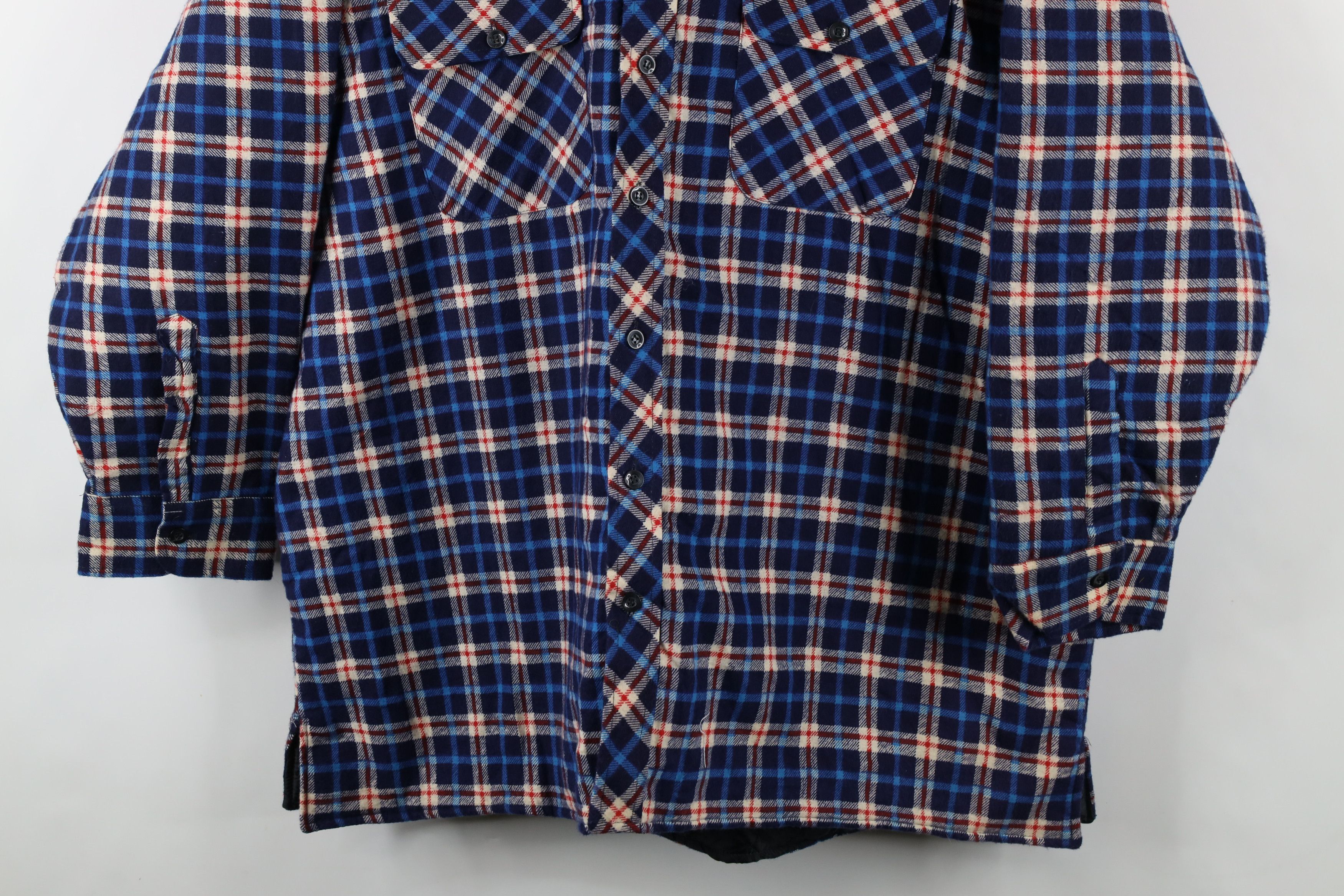 Vintage Vintage 90s Streetwear Flannel Button Shirt Jacket Jac Shirt Size US XXL / EU 58 / 5 - 3 Thumbnail