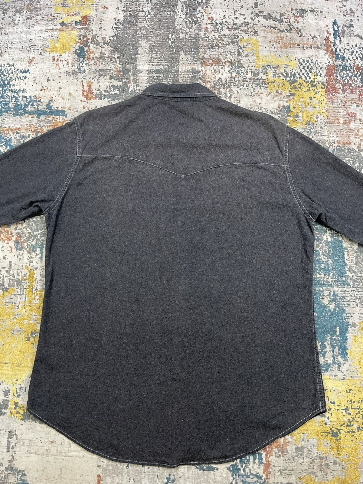 Japanese Brand Back Number Double Layer Western Shirt Size US L / EU 52-54 / 3 - 3 Thumbnail