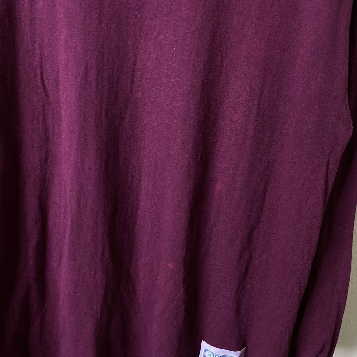 Vintage 1990s Discus Burgundy Blank LS Tshirt Russell Athletics Size US L / EU 52-54 / 3 - 4 Thumbnail