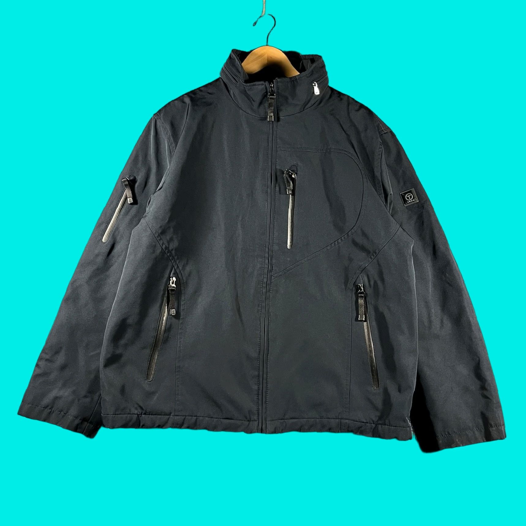 Tumi Tumi Jacket Mens XL Blue Full Zip Parka Outdoor Water Resistant Hiking Casual Pockets Regular Fit Size US XL / EU 56 / 4 - 1 Thumbnail