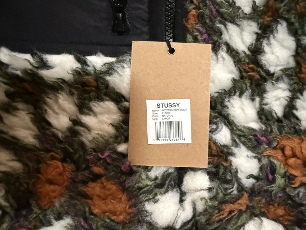 Stussy Stussy Pattern Sherpa Jacket Men’s Size Large Natural new Size US L / EU 52-54 / 3 - 3 Thumbnail