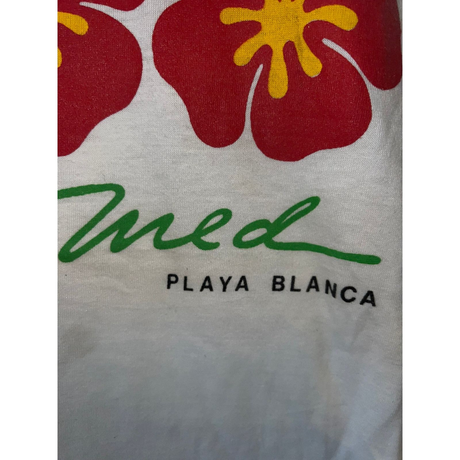 Vintage Vintage Mexico Club Med Playa Blanca Shirt White L Beach Tee Size US L / EU 52-54 / 3 - 5 Thumbnail