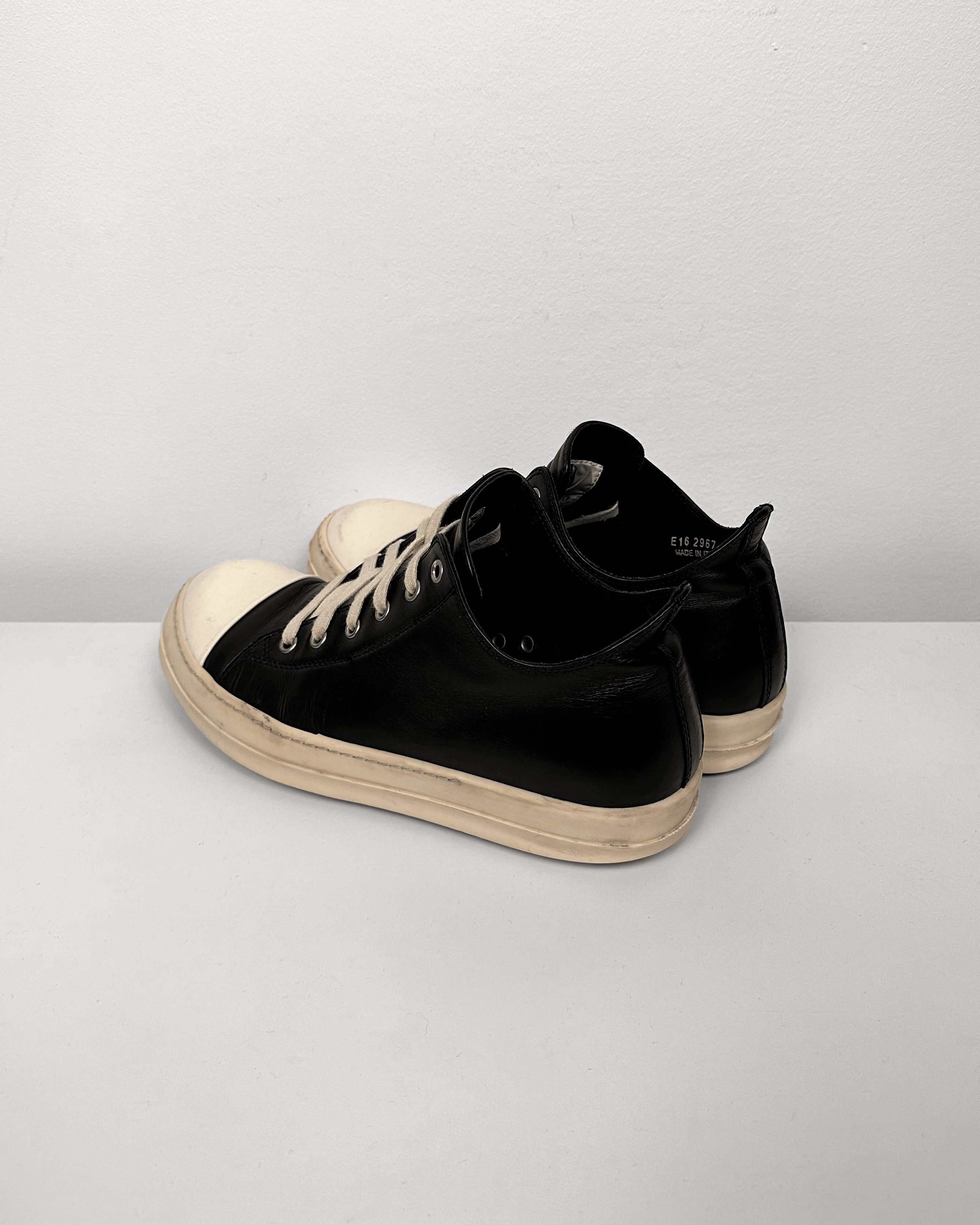 Rick Owens Rick Owens Black Leather Low Ramones Size US 9 / EU 42 - 2 Thumbnail