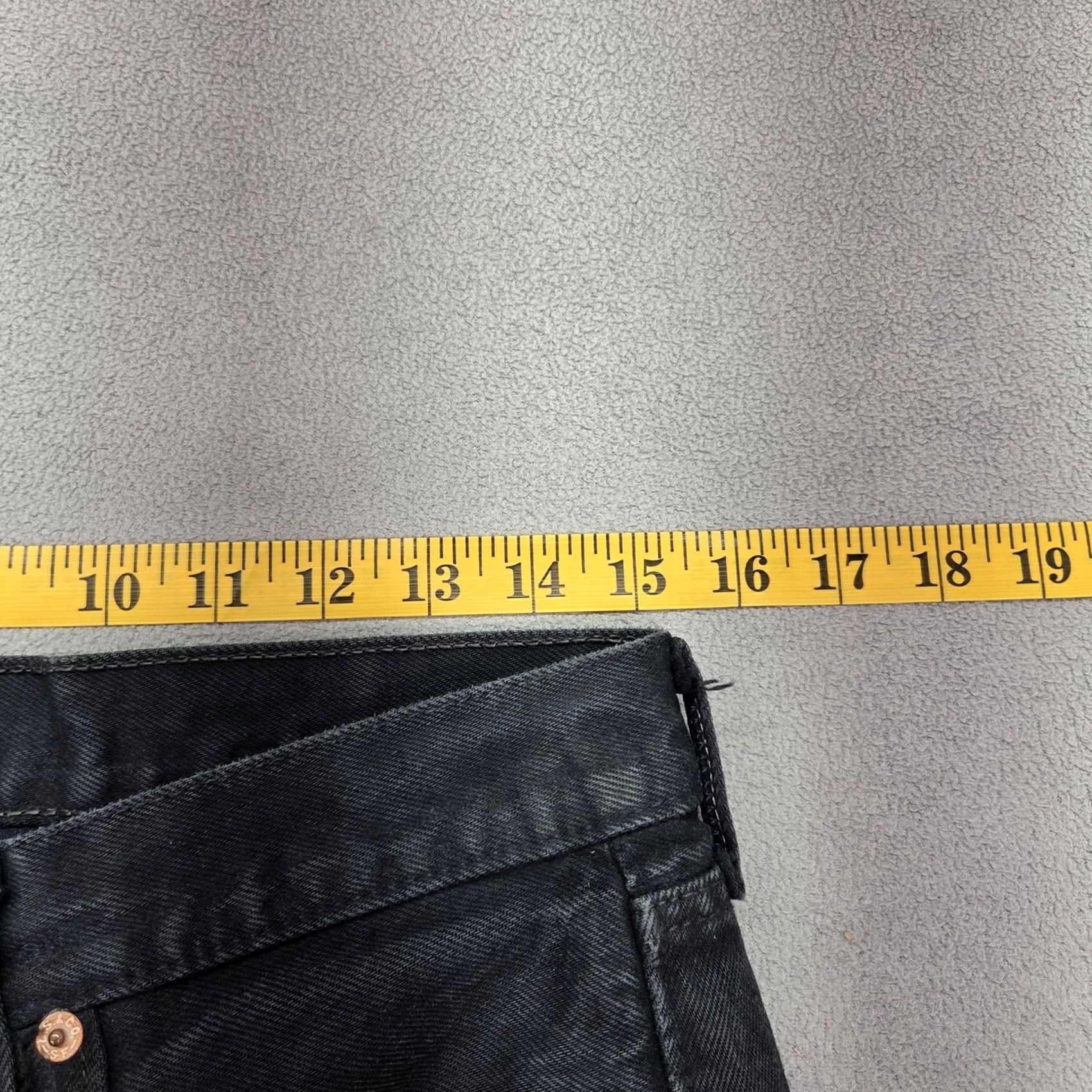 Levi's Levis Jeans Mens Black Straight Denim Faded Wash Mid Rise Inseam 27 30x27 5-Pocket Logo Size US 30 / EU 46 - 3 Thumbnail