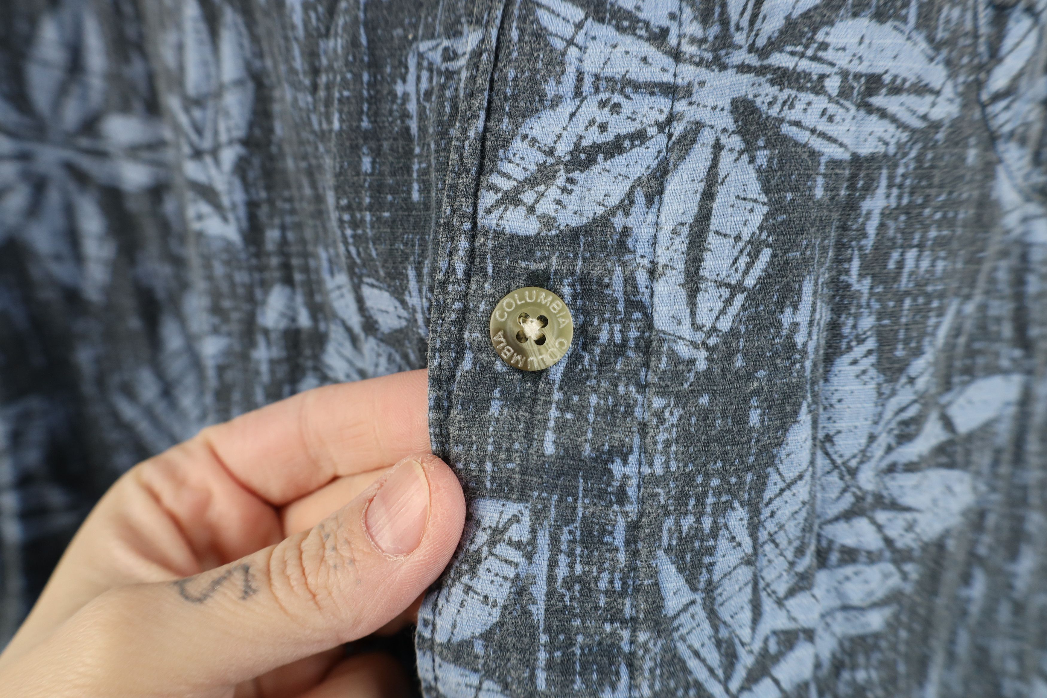 Columbia Vintage 90s Columbia Flower Hawaiian Collared Button Shirt Size US L / EU 52-54 / 3 - 6 Thumbnail