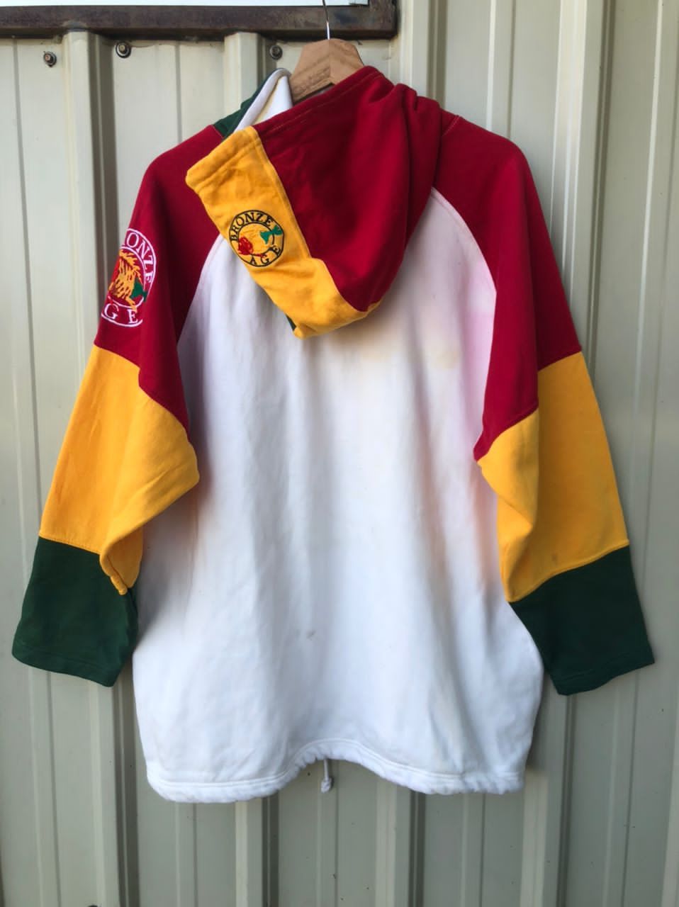 Shorty's Skateboards × Vintage Rare🔥 Vintage 90s Bronze Age Skateboards Rasta Hoodie Size US XL / EU 56 / 4 - 2 Thumbnail