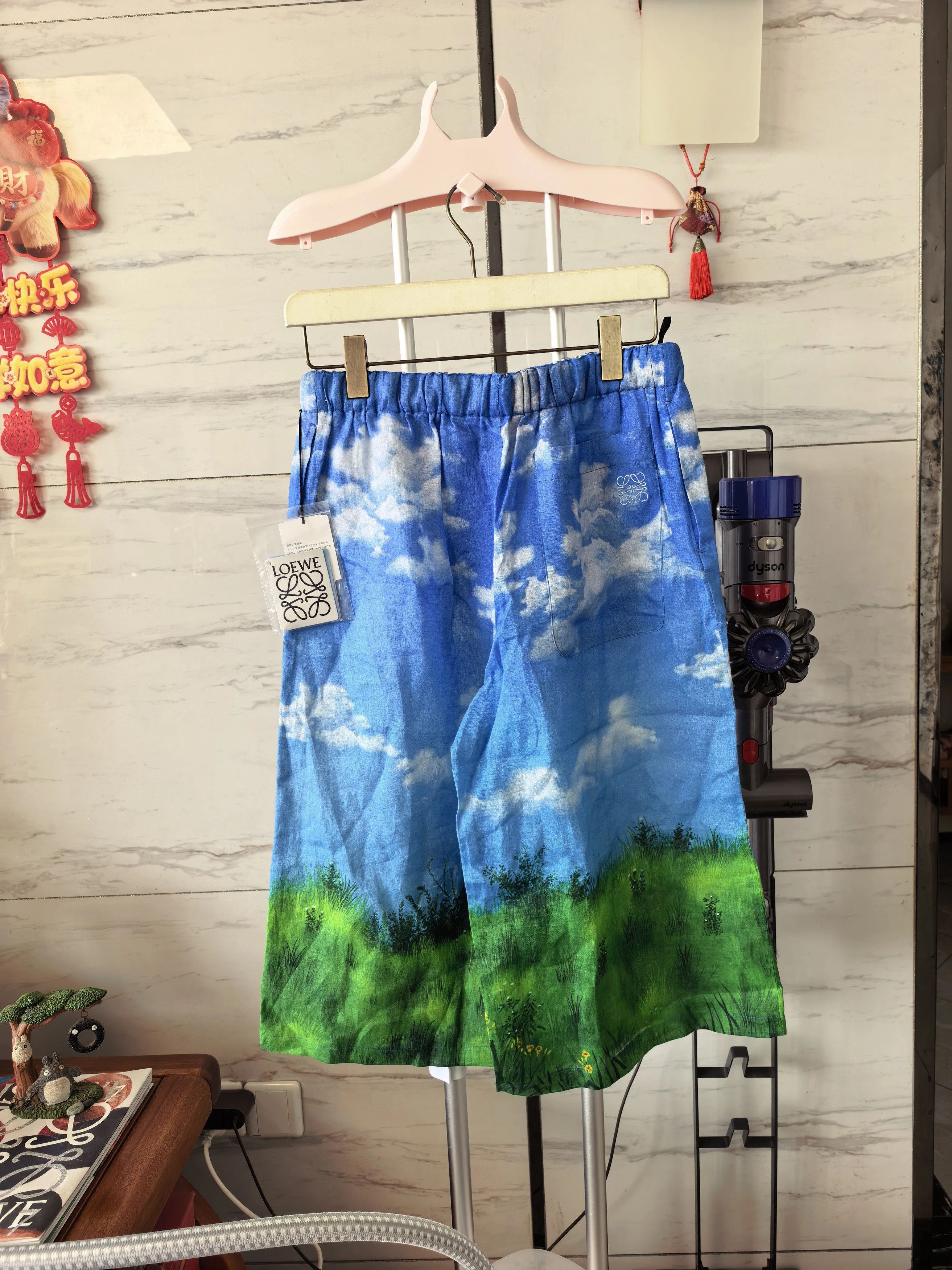 Loewe LOEWE x Totoro Linen 7-Shorts XS Size US 28 / EU 44 - 2 Thumbnail