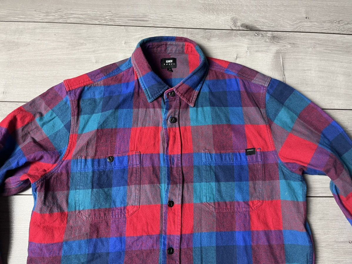 Edwin Edwin shirt plaid flannel Japanese size Medium Size US M / EU 48-50 / 2 - 3 Thumbnail