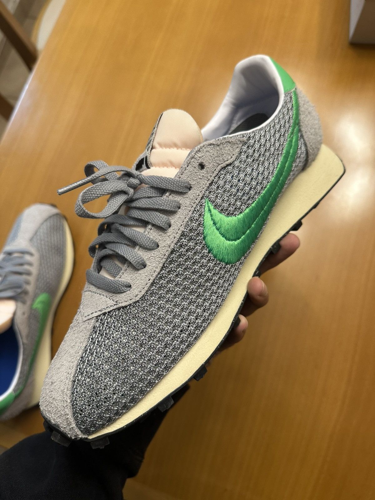 Nike × Stussy Nike x Stussy LD1000 particle grey/green spark Size US 10 / EU 43 - 7 Thumbnail