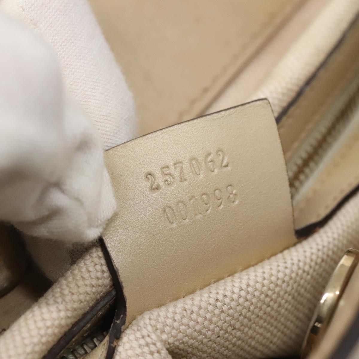 Gucci GUCCI GG Canvas Web Sherry Line Tote Bag Beige Gold Size ONE SIZE - 21 Thumbnail