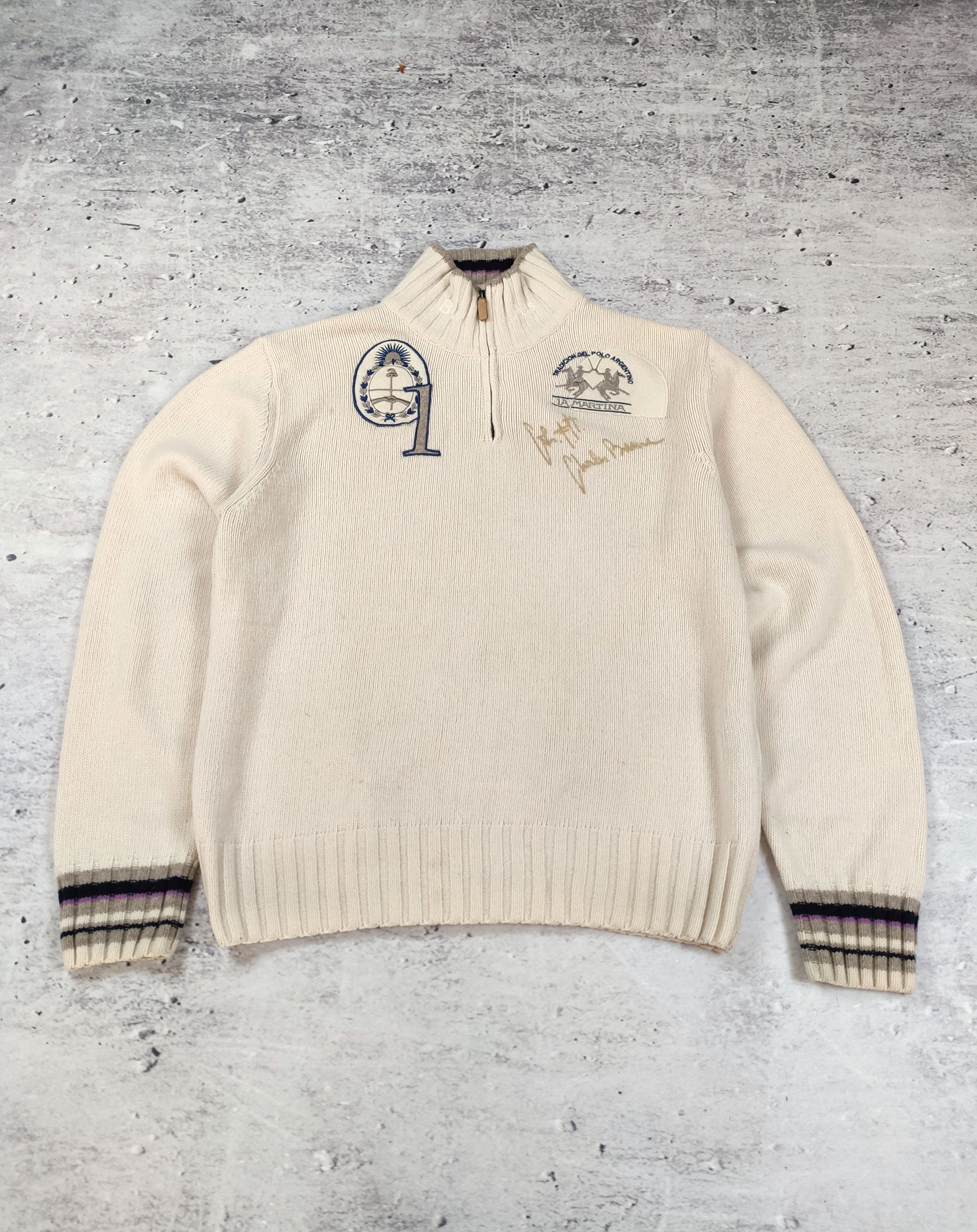 La Martina La Martina Wool sweater halfzip 1/4 jumper Size US XL / EU 56 / 4 - 1 Thumbnail