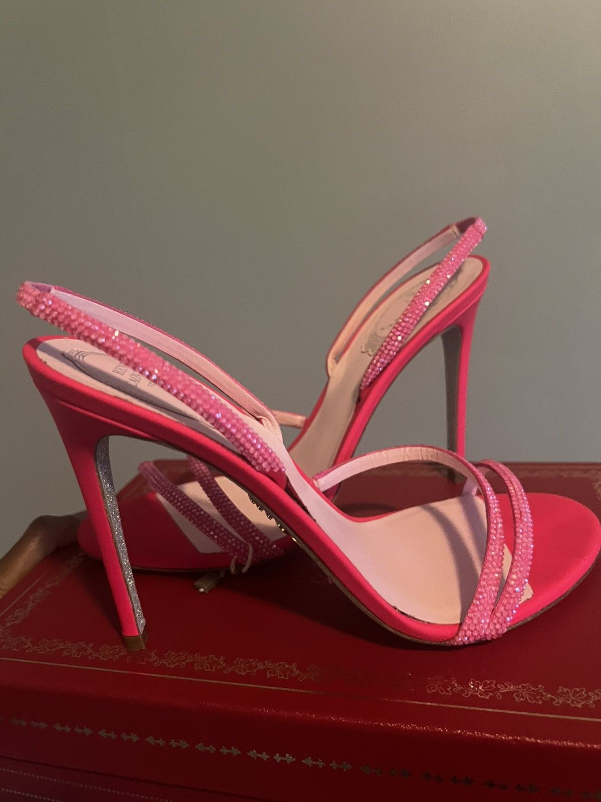 Rene Caovilla René caovilla pink heels Size US 10 / IT 40 - 1 Thumbnail