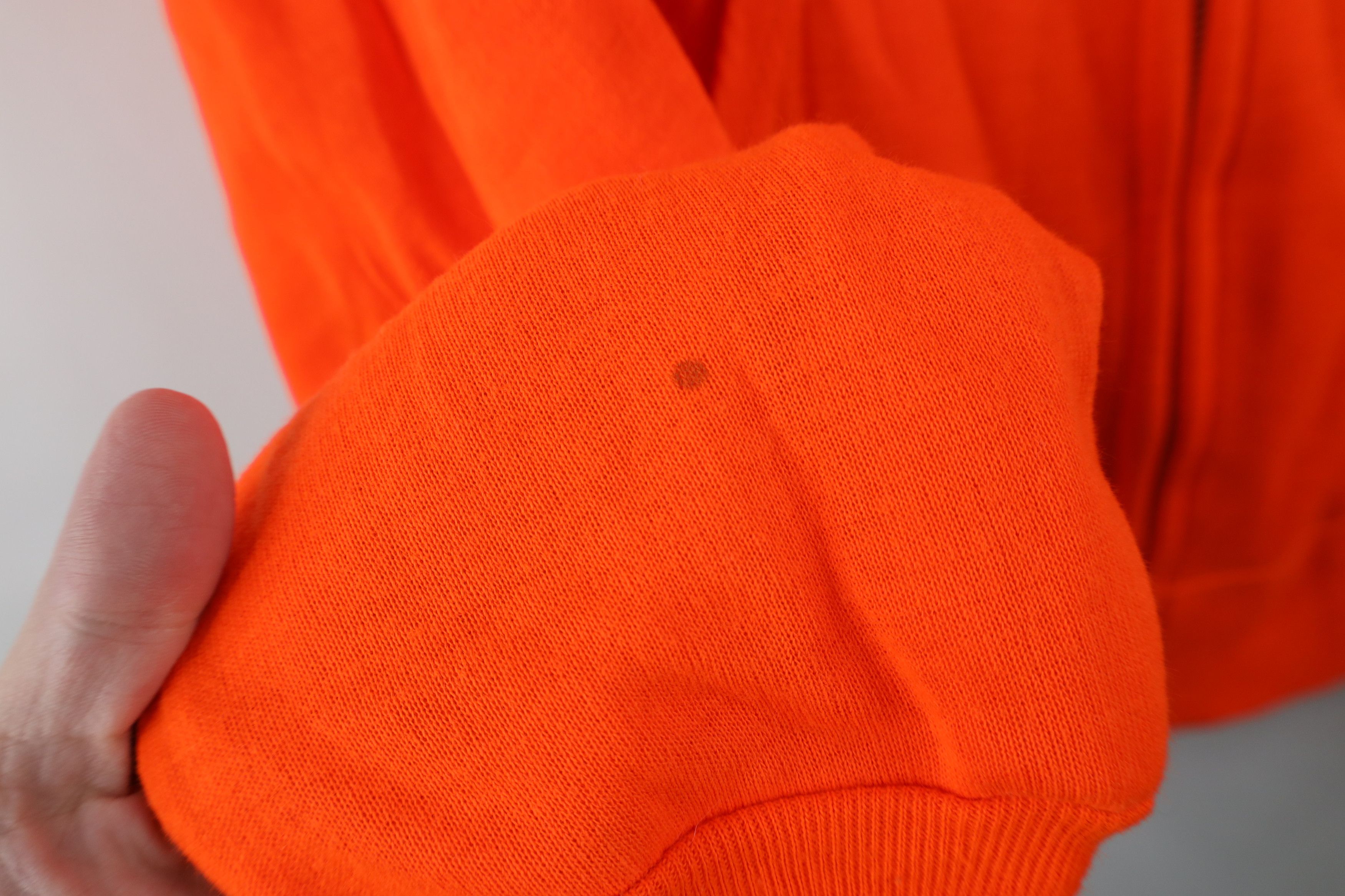 Vintage Vintage 70s 80s Streetwear Lined Hoodie Blaze Orange USA Size US XL / EU 56 / 4 - 6 Thumbnail