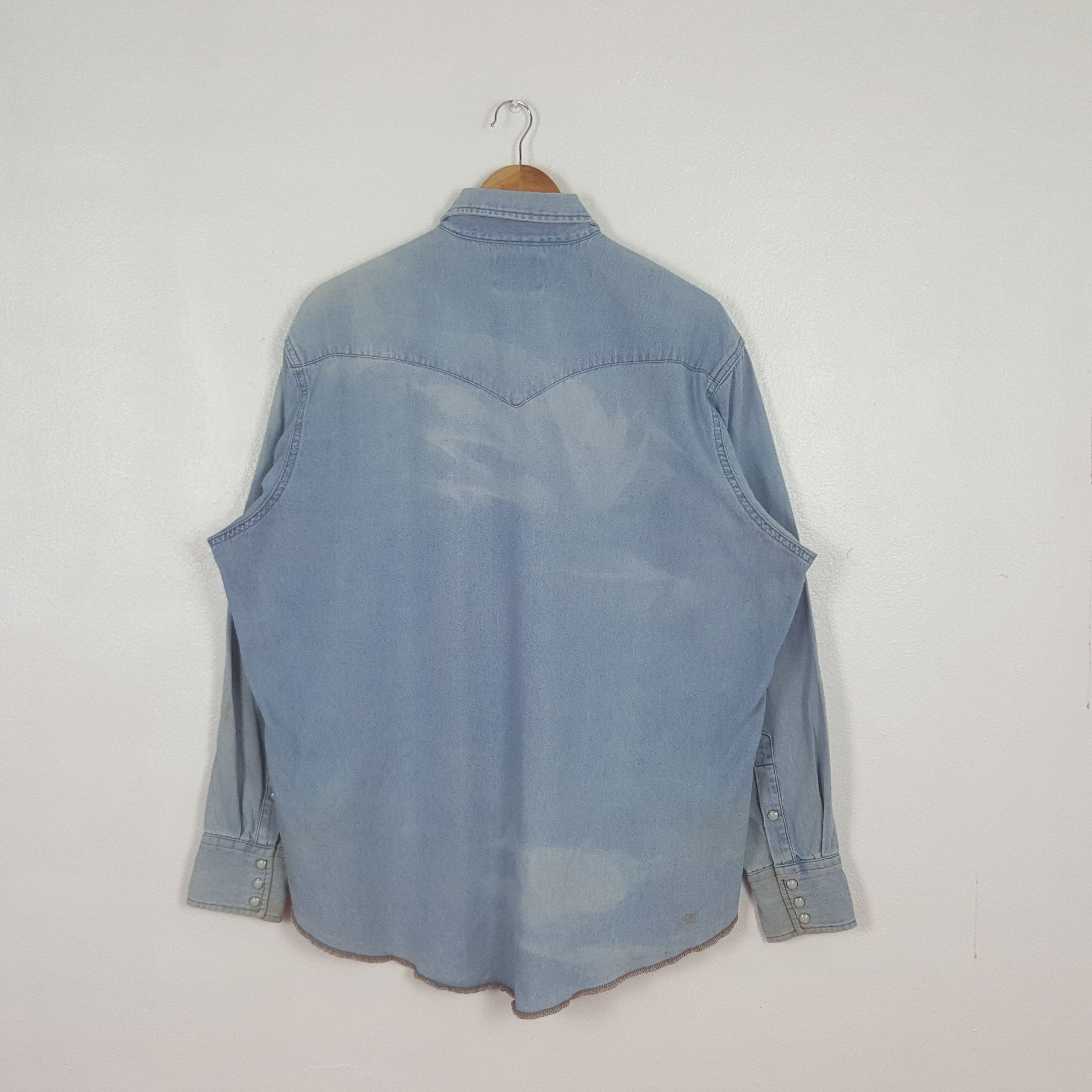Sugar Cane Vintage Sugar Cane Japanese Brand Denim Shirt Button Up Size US L / EU 52-54 / 3 - 3 Thumbnail
