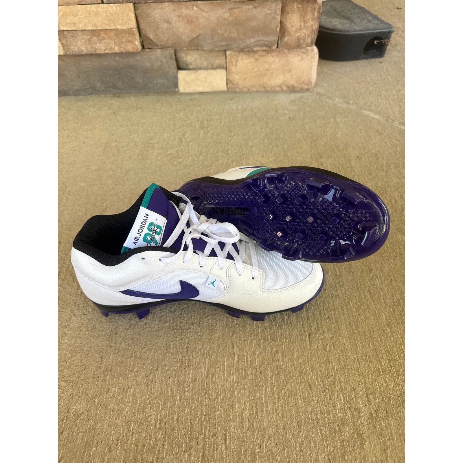 Nike Nike Air Jordan Stadium Cleat GRAPE Baseball Cleats size 11 Size US 11 / EU 44 - 7 Thumbnail