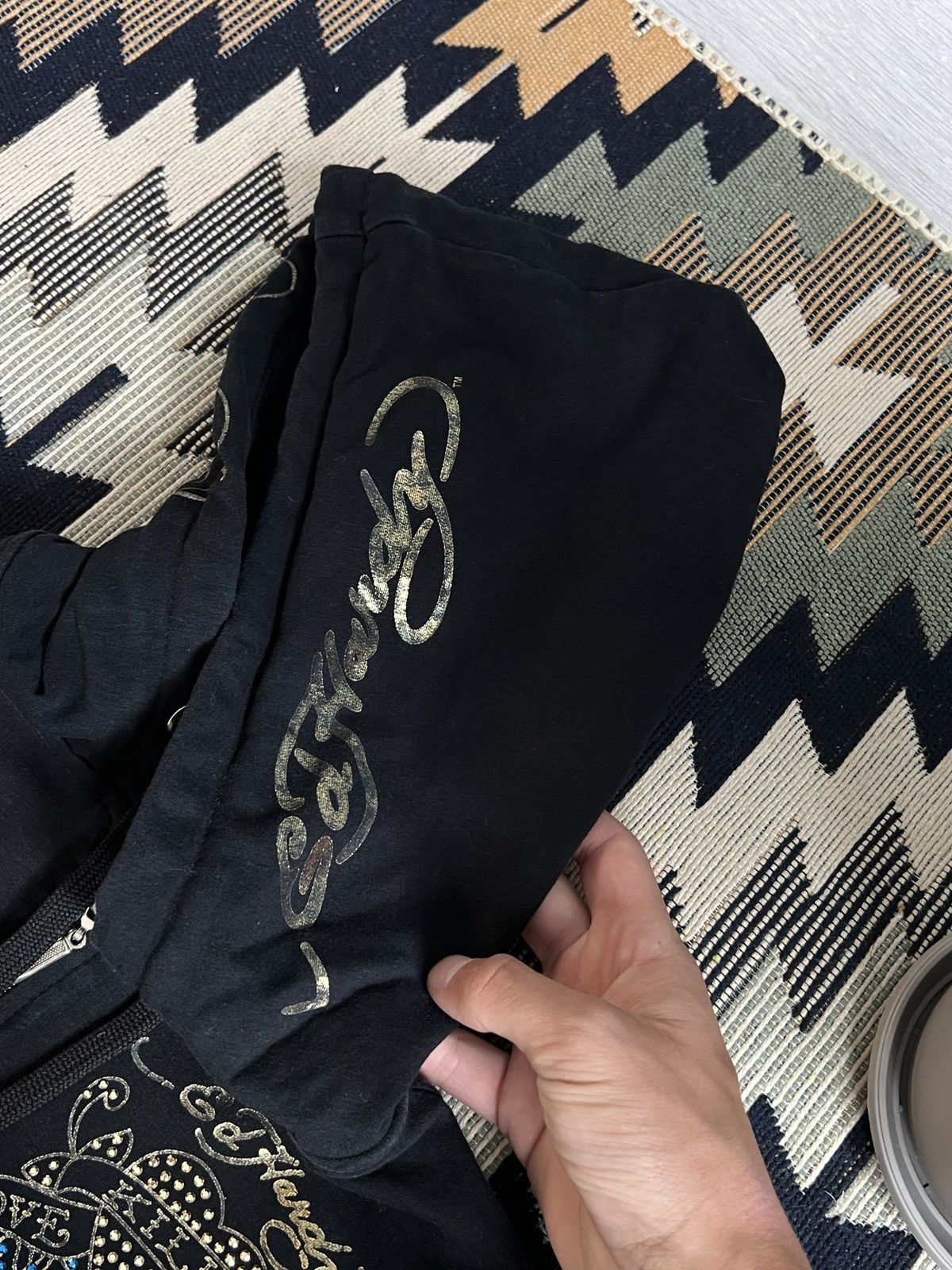 Christian Audigier Ed Hardy by Christian Audigier Big Logo Y2K Zip Hoodie Size XS / US 0-2 / IT 36-38 - 8 Thumbnail