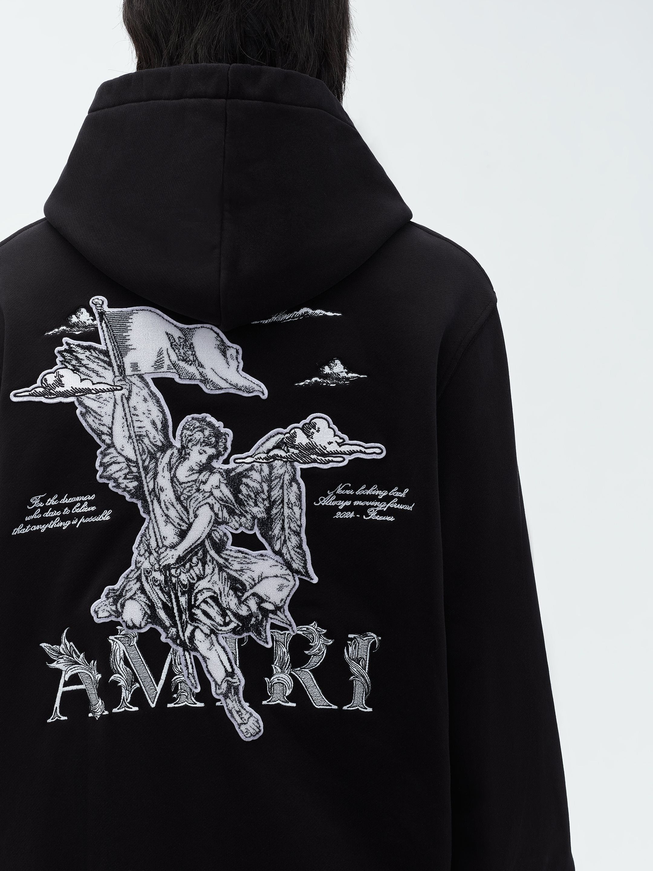 Amiri o1s1wg110425 Angel Hoodie in Black Size US S / EU 44-46 / 1 - 7 Thumbnail