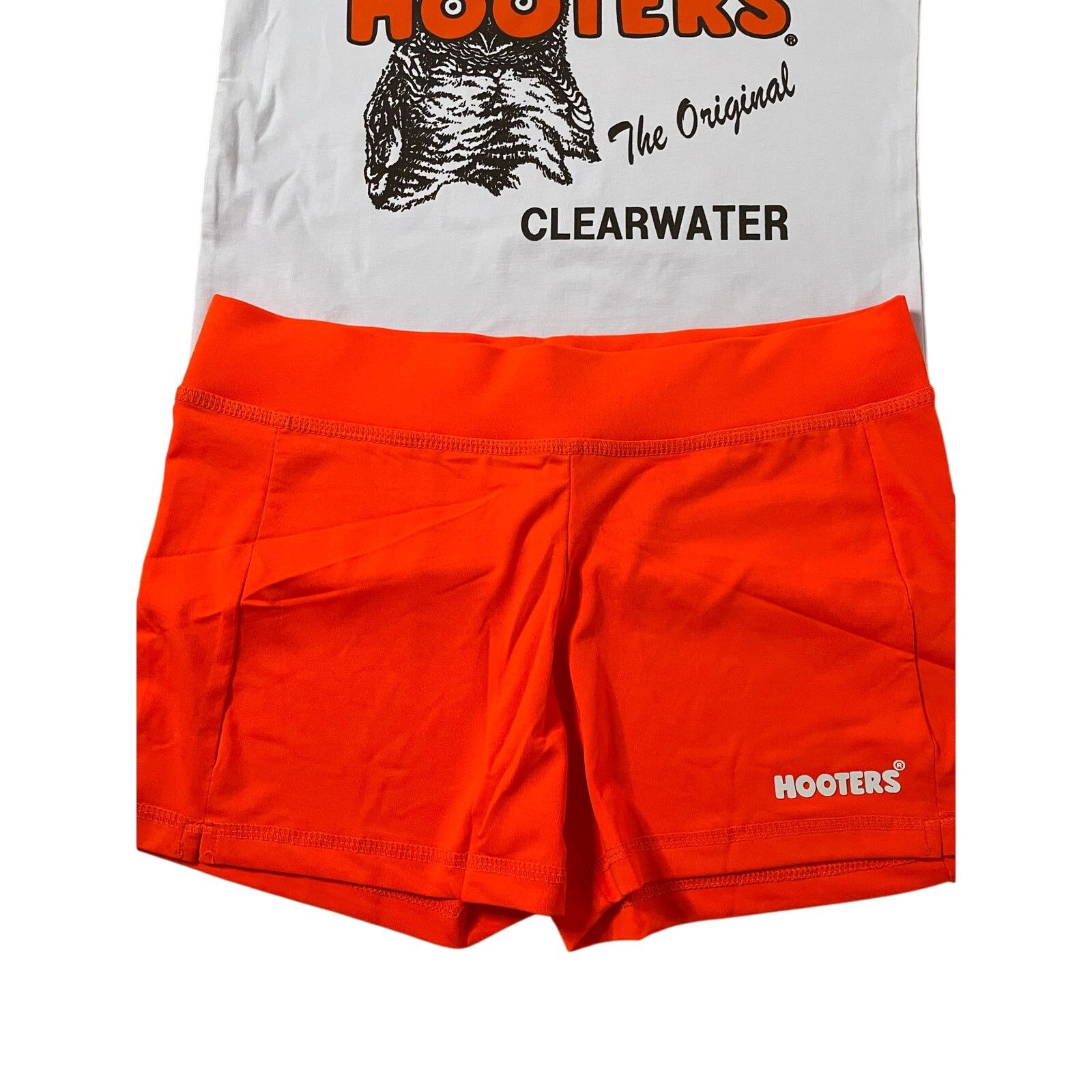 Other New Hooters Uniform Tank Shorts Pouch Tag Socks hose Medium Size M / US 6-8 / IT 42-44 - 8 Thumbnail