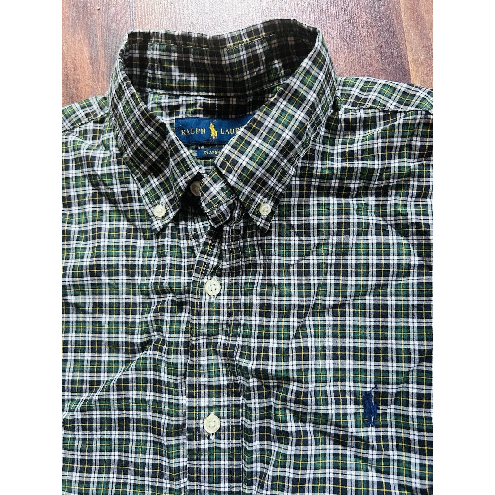 Ralph Lauren ralph lauren classic fit button shirt Lrge Green Black Plaid Size US L / EU 52-54 / 3 - 1 Thumbnail