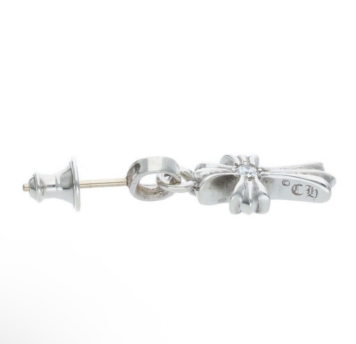 Chrome Hearts Chrome Hearts Baby Fat Diamond Silver Earring Size ONE SIZE - 3 Thumbnail