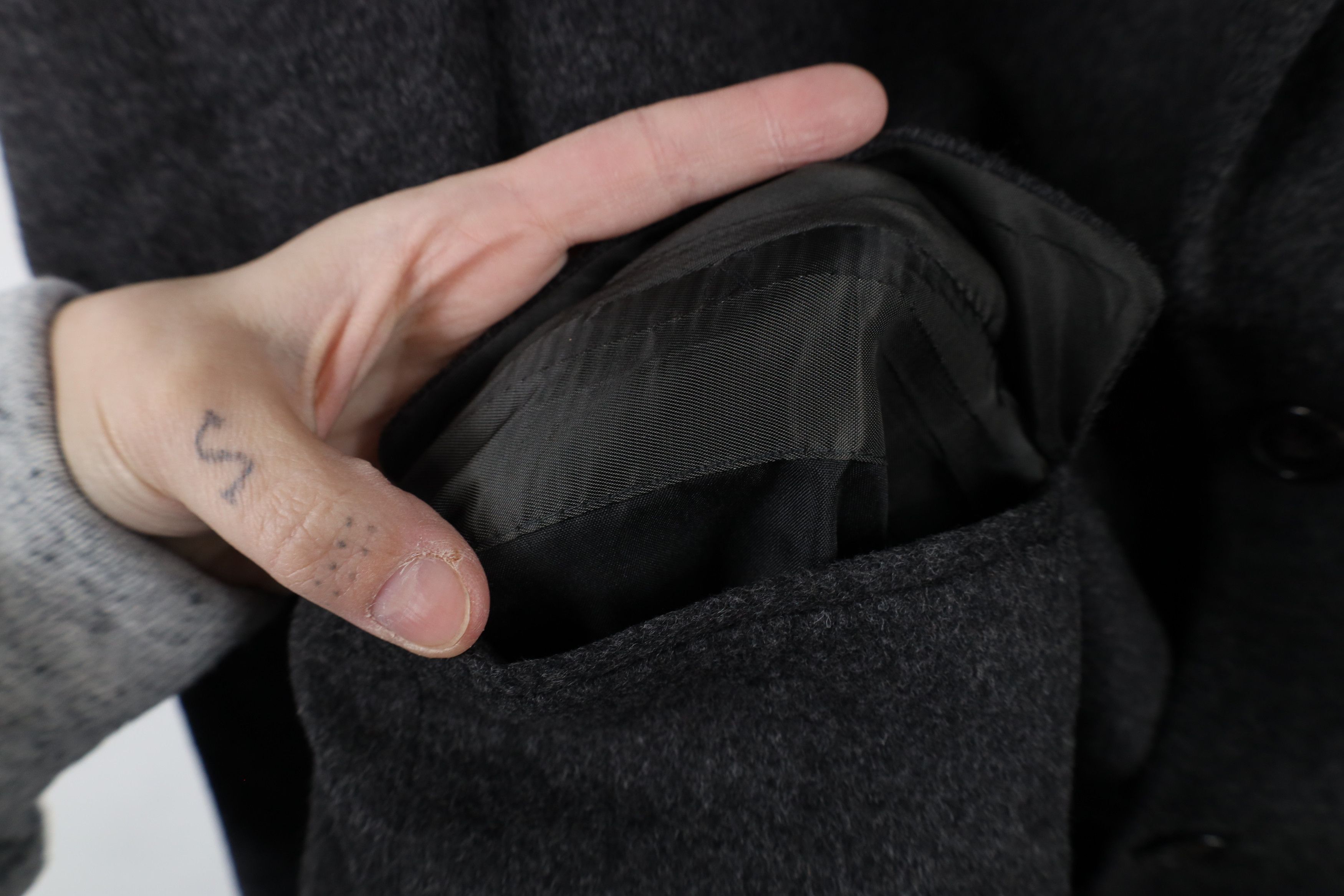 Ralph Lauren × Vintage Ralph Lauren Cashmere 2 Button Suit Blazer Jacket Dark Gray Size US L / EU 52-54 / 3 - 6 Thumbnail