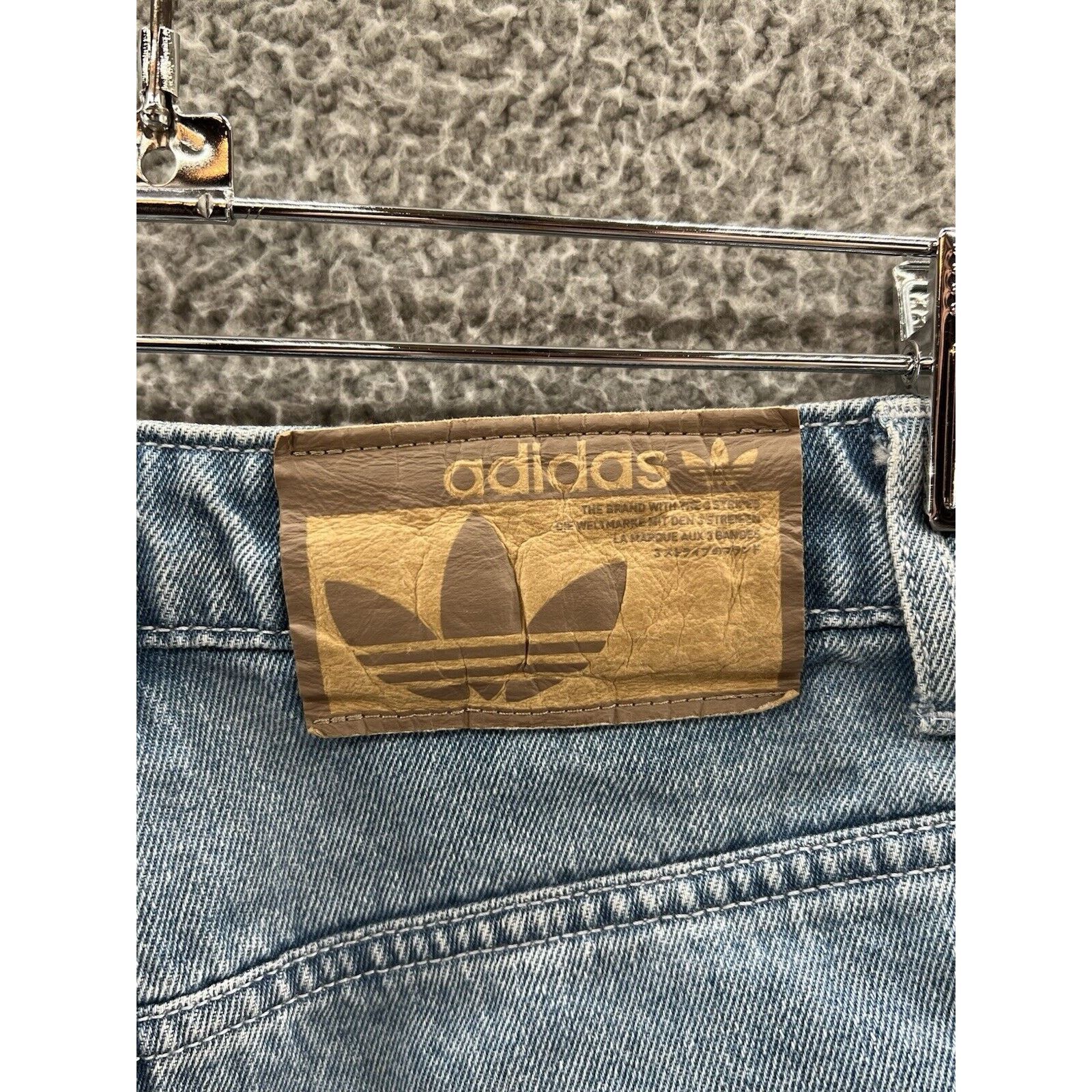 Adidas Adidas Clear Light Wash Blue Straight Leg Denim Jeans Sz. XS Size 24" / US 00 / IT 34 - 5 Thumbnail