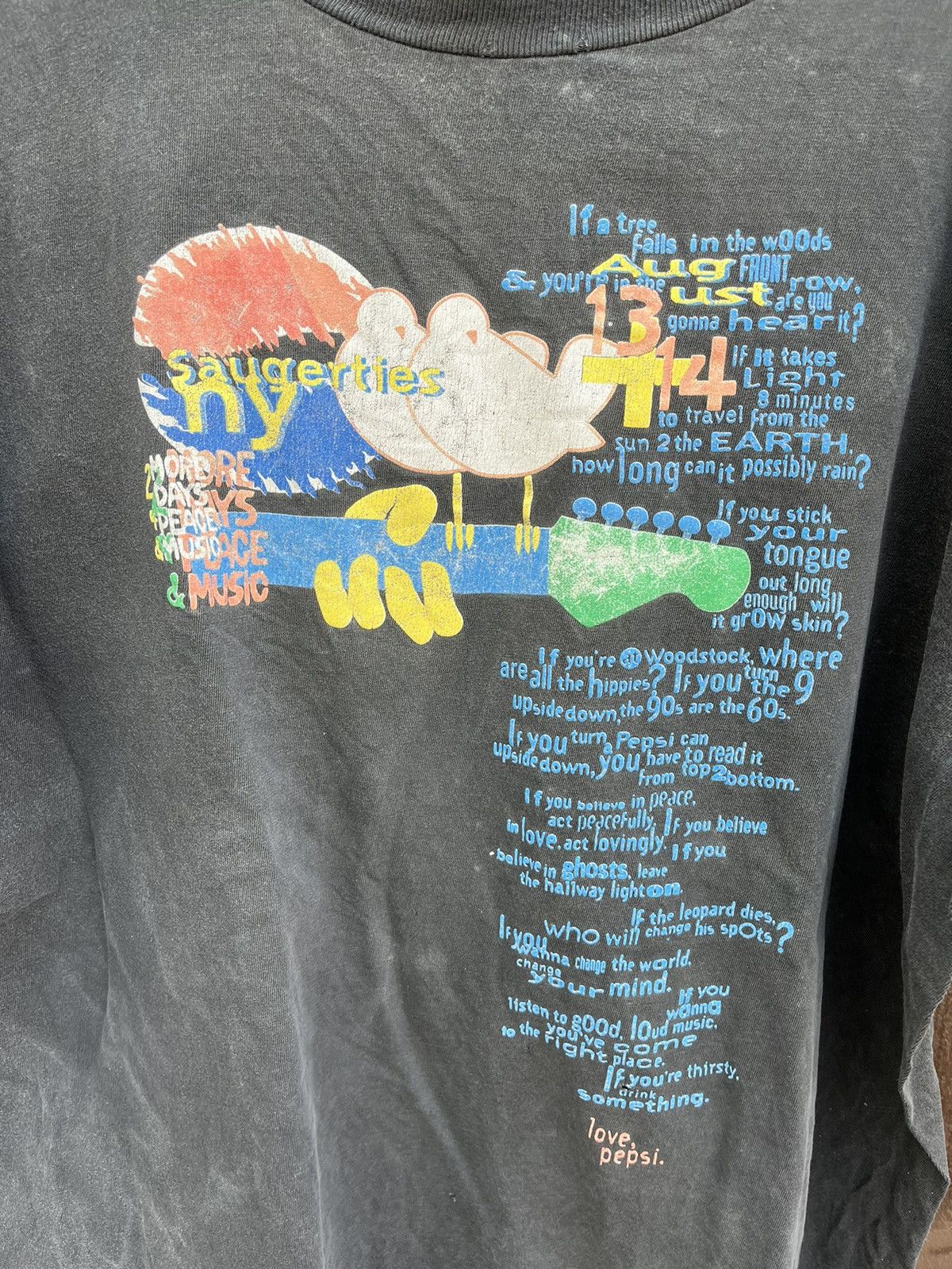 Vintage vintage 90s woodstock pepsi tee Size US XL / EU 56 / 4 - 2 Thumbnail
