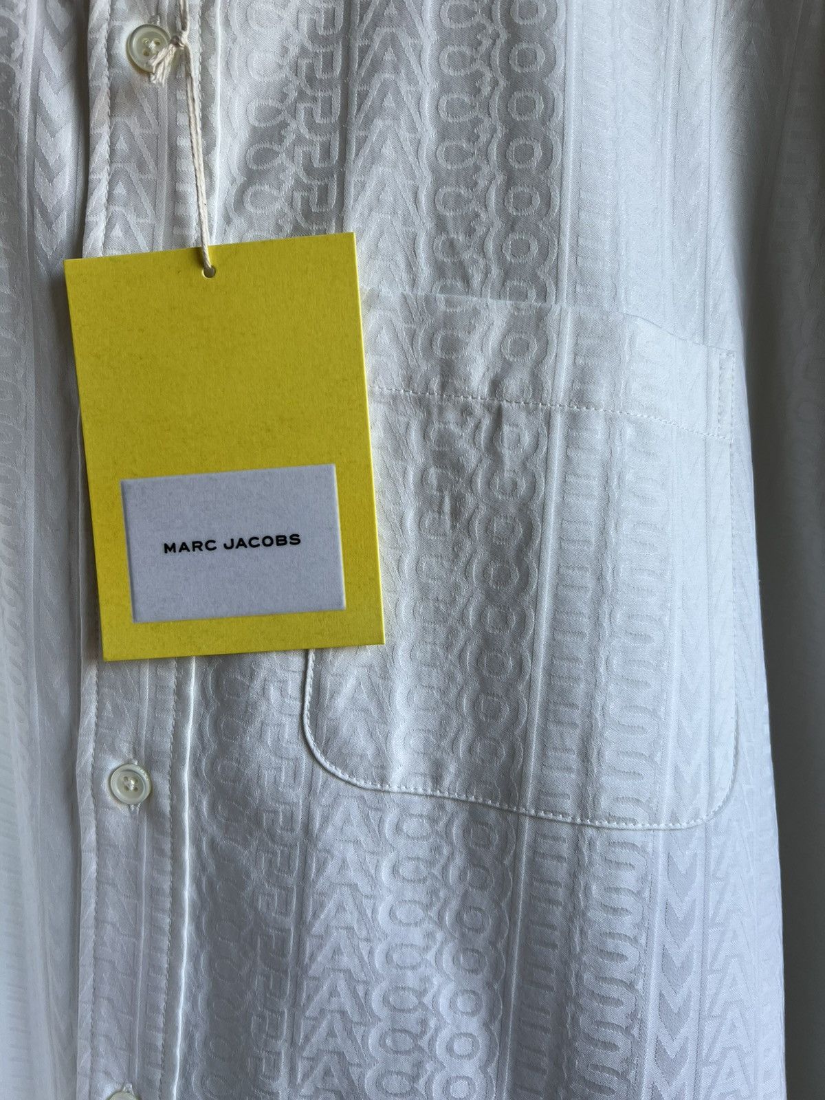 Marc Jacobs White boxy shirt jacquard shirt Size M unisex Size US M / EU 48-50 / 2 - 6 Thumbnail