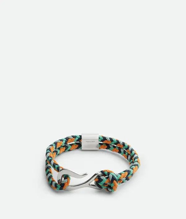 o1bcso1str0925 Size:M/ Braid Leather Bracelet in Multicolor